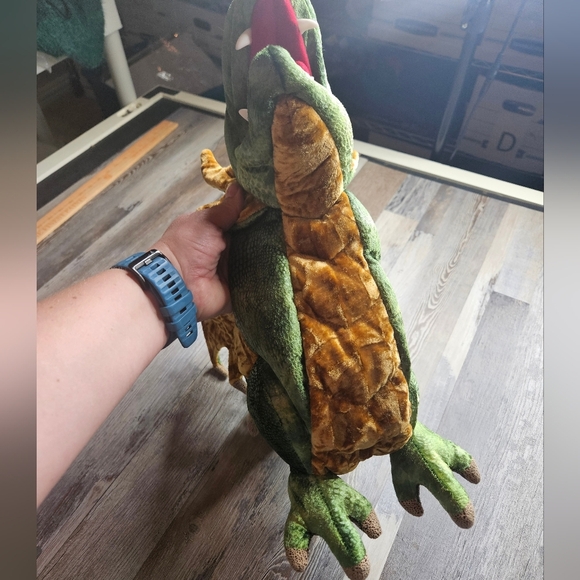 Folkmantis Puppets Wyvern Dragon Hand Puppets Green Wings - Picture 4 of 10